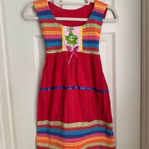 Authentic Embroidered Mexican Dress